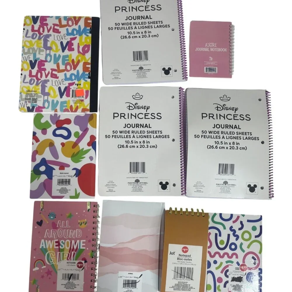 Disney‎ Princess Journals & Assorted Notebooks Wide Ruled Spiral